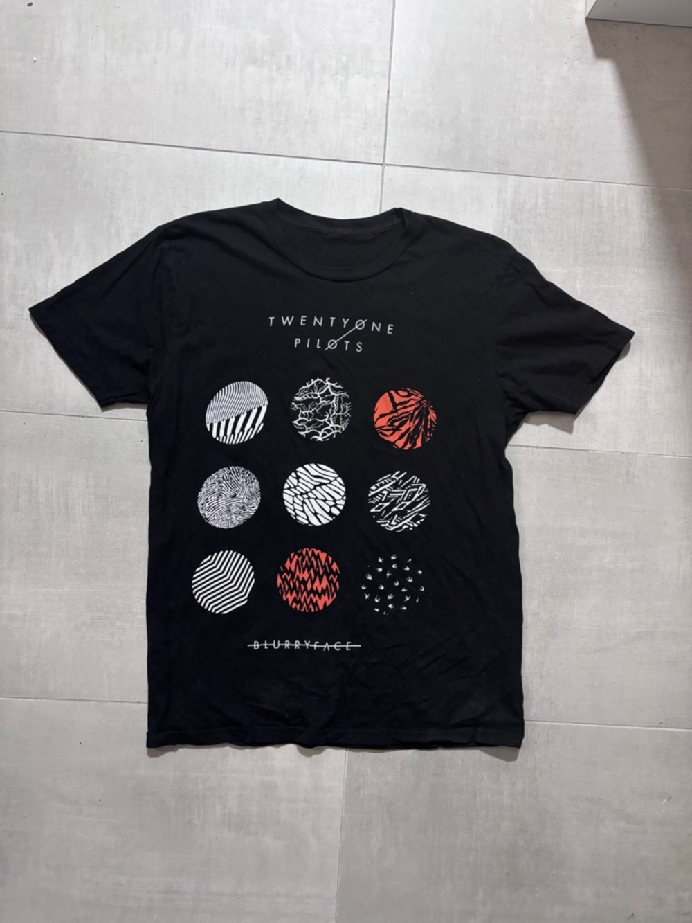 Twenty One Pilots Black Graphic Band T-Shirt - Blurryface Design